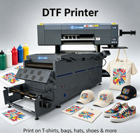 Impresora DTF de Inyección de Tinta Automática de 60 cm con 5 Cabezales I3200, 12 Colores, Máquina de Impresión Industrial por Transferencia de Calor