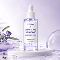 Produits de soin de la peau coréens OEM ODM, 30 ml, complexe multi-acide hyaluronique, sérum visage lissant et apaisant au bakuchiol pour peaux sèches et rugueuses