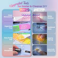 40000 Piezas de Diamantes de Imitación de Resina de 3mm en 30 Colores para Decoración, Gemas Planas para Kits de Arte con Diamantes, Manualidades, Libros, Zapatos y Arte de Uñas
