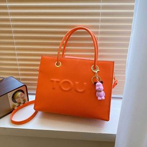 Bolso Tote Mini SLL de Color Sólido, Diseño Simple, con Estampado de Letras, de un Solo Hombro y Cruzado - Product Image 5