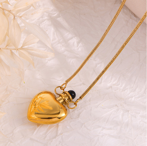 Ciondolo a Forma di <span class=keywords><strong>Cuore</strong></span> Romantico con Design a Bottiglia d'Acqua, Smaltato Colorato e Placcato in Oro 18K, in Acciaio Inossidabile per Anniversario - Product Image 6