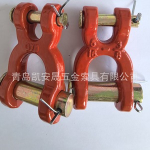 Conector de Cadena de Elevación Tipo X Forjado, Grillete Tipo H y Tipo X con Pasador de Seguridad, Medidas Métricas - Product Image 4