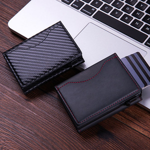 Foldable Magnetic Trifold Unisex Card Case <b>RFID</b> <b>Blocking</b> Pop up <b>Wallet</b> Magnetic Snap Closure Short Large Card Capacity iPhone - Product Image 1