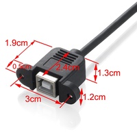 Chip FTDI USB tipo B a RS232 DB9 a usb B hembra, convertidor de cable adaptador de serie