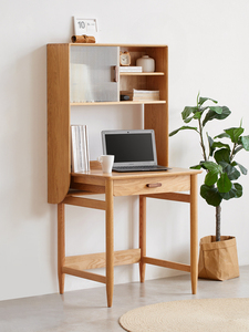 H7161 Chất lượng cao nhà máy rắn gỗ sồi máy tính xách tay máy tính bàn nghiên cứu bàn bàn với 1 ngăn kéo - Product Image 2