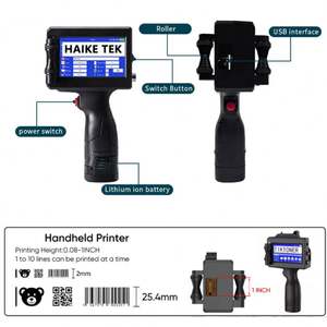 Máquina de Impressão Industrial Impressora de Etiquetas Jato de Tinta Portátil Máquina de Codificação de Código de Lote Impressora Jato de Tinta Estática para Madeira PVC Garrafa - Product Image 5