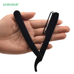 <span class=keywords><strong>Rasoir</strong></span> de sécurité jetable en plastique pliable ALSHABAB <span class=keywords><strong>pour</strong></span> la coupe de la <span class=keywords><strong>barbe</strong></span> et des cheveux des hommes, <span class=keywords><strong>lame</strong></span> en acier inoxydable, rasage droit - Product Image 2