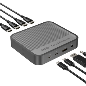 Ezcap362 Thunderbolt 3 Quad Camlink cattura scheda <span class=keywords><strong>Audio</strong></span> e <span class=keywords><strong>Video</strong></span> accessori per lo Streaming di quattro canali HDMI 4K o RGB24 1080 p60 - Product Image 6