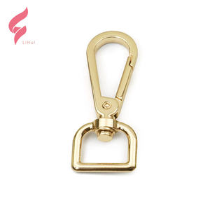 אבזם מתכת מסגסוגת אבץ של ליהוי, קרבינר לרצועת כלבים עם וו סנאפ מסתובב, וו סנאפ מתכת 10 מ\\\"מ לתיק יד - Product Image 2