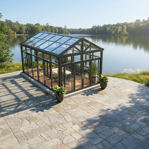 Solución Moderna y Económica de Terraza Acristalada Prefabricada para Exteriores con Techo de Vidrio Templado Doble Low-E y Marco de Aleación de Aluminio para Dormitorio o Villa - Product Image 4