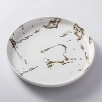Service de Table en céramique de qualité, vaisselle de luxe en porcelaine, assiettes en or, assiettes de Restaurant, service de Table