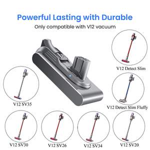 Batería <span class=keywords><strong>de</strong></span> repuesto para aspiradora <span class=keywords><strong>de</strong></span> litio <span class=keywords><strong>de</strong></span> 25,2 V y 4000mAh para <span class=keywords><strong>Dyson</strong></span> <span class=keywords><strong>V12</strong></span> Detect <span class=keywords><strong>Slim</strong></span> Click-In Series SWLB - Product Image 5