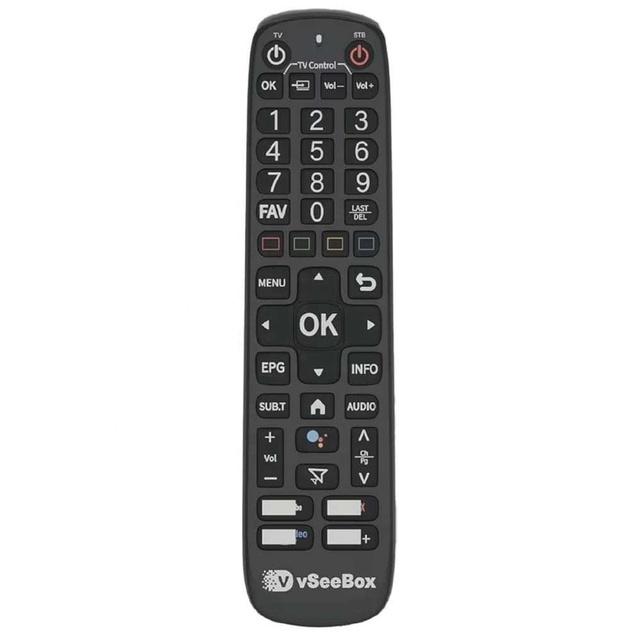 Backlit Replacement Voice Remote Use for VSeeBox V6 Plus Smart BT TV Box Controller With IR Learning & Voice Command