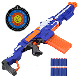 Pistola eléctrica <span class=keywords><strong>de</strong></span> balas blandas, pistola ametralladora <span class=keywords><strong>de</strong></span> tiro <span class=keywords><strong>de</strong></span> largo alcance, funcionamiento con batería, <span class=keywords><strong>dardos</strong></span> <span class=keywords><strong>de</strong></span> espuma, disparador <span class=keywords><strong>de</strong></span> juguete - Product Image 6