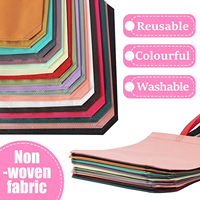 Sacs à provisions réutilisables en vrac colorés avec logo personnalisé écologique Sac fourre-tout non tissé en polypropylène de style pliant