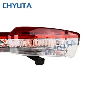 Barre lumineuse de travail stroboscopique rouge et bleu, rotateur de voiture barres lumineuses minces stroboscopiques <span class=keywords><strong>led</strong></span> d'urgence véhicule <span class=keywords><strong>clignotant</strong></span> <span class=keywords><strong>led</strong></span> barres lumineuses d'avertissement - Product Image 5