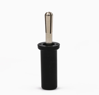 Prise banane haute tension 4 mm, connecteur banane à vis nickelé, fiche de test d'alimentation isolée pour multimètre
