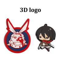 Patchs d'étiquettes en PVC souple personnalisés logo gravé Insigne en silicone Étiquette en caoutchouc Étiquette en silicone