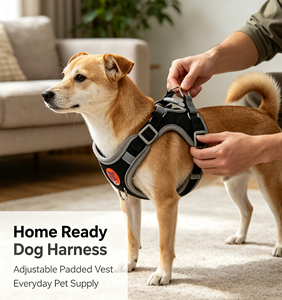 Harnais pour chien réglable avec laisse rétractable, harnais de promenade pour animaux de compagnie à ajustement rapide pour chiens de petite, moyenne et grande taille - Product Image 2