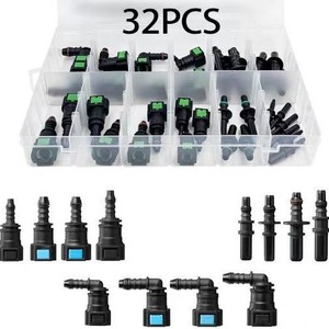 Kit de connecteurs pour aéronef, 32 pièces, nylon noir, accessoire automobile, type standard - Product Image 1