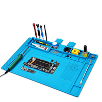 Résistant à la chaleur grand téléphone portable réparation électronique travail antistatique ESD Silicone tapis à souder