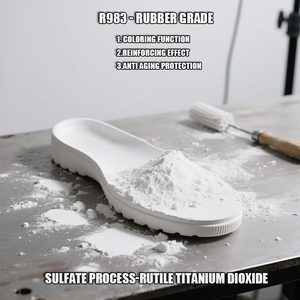 Dioxyde de titane rutile R983 de qualité industrielle TiO2, poudre de pigment blanc, 25 kg/sac pour pneus automobiles et chaussures - Product Image 1