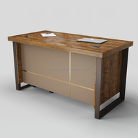 Bureau de travail moderne convertible en panneaux MDF, réglable en hauteur avec double moteur, anti-collision, pour usage domestique