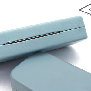 Bán buôn PU da trường hợp cảnh tượng du lịch Kính mát bao bì cứng Eyewear trường hợp Organizer kính hộp lưu trữ logo tùy chỉnh - Product Image 4