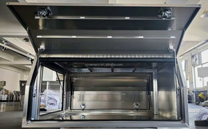 Caja de Carga Trasera de Aleación de Aluminio Resistente al Agua con Cierre, para Camionetas de Cabina Simple/Doble, con Bandeja y Toldo - Product Image 5