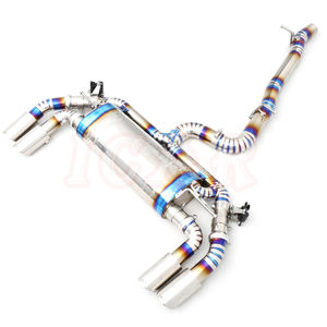 <span class=keywords><strong>Audi</strong></span> <span class=keywords><strong>TT</strong></span> MK2 2.0T Tuyau d'échappement 101 à bord roulé biseauté, tambour simple, double valve, quatre sorties, tuyau d'échappement en acier inoxydable pour la mi-queue - Product Image 5