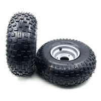 Roue VTT 145/70-6 tout terrain avant ou arrière 6 pouces 3 trous jante avec pneu pour 50cc 70cc 110cc petit enfant Quad 1 pièce