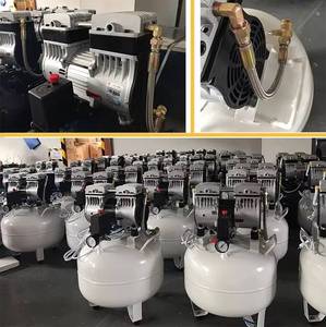 Un moteur puissant de 2400 watts ≤ <span class=keywords><strong>65</strong></span> décibels, le compresseur d'air dentaire sans huile de 70 litres fournit un air à pression constante et stable - Product Image 3