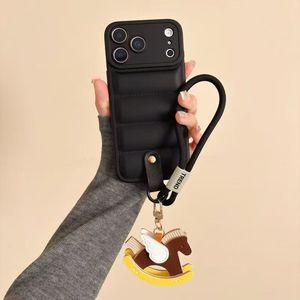Étui élégant pour téléphone à clapet avec dragonne pour Apple 17 Pro Max, coque <span class=keywords><strong>de</strong></span> luxe avec cordon pour femme avec motif <span class=keywords><strong>cheval</strong></span> - Product Image 3