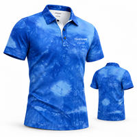 Polo sportif personnalisé pour homme, motif marbré, transfert thermique, logo personnalisé, OEM, vente en gros, marque privée, faible MOQ