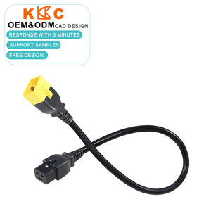 สายไฟ C19 ถึง C20 10A 125V 6FT 18AWG สีดำสำหรับเครื่องพิมพ์จอภาพพีซี - Product Image 1