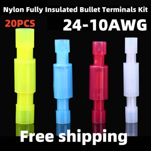 Terminales de crimpado tipo bala con aislamiento de nailon - Pares de conectores macho y hembra para cableado rápido al precio más favorable - Product Image 5