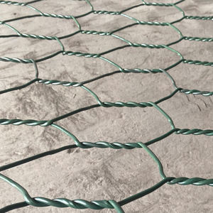 Hot Dip galvanis plastik PVC dilapisi heksagonal jala diperkuat keranjang Gabion batu tenunan kawat jala jala Netting kontrol banjir - Product Image 5