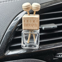 Diffuseur de parfum de luxe 8 ml pour voiture, flacon vide en verre pour huiles essentielles avec clip de fixation pour grille d'aération