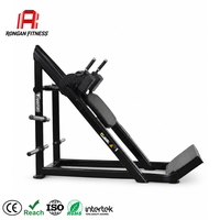 Machine à Squat Hack Professionnelle à Charge de Plaques en Acier, Inclinaison 45 Degrés, Capacité de Sécurité Réglable 300 kg pour Entraînement de Force en Salle de Sport
