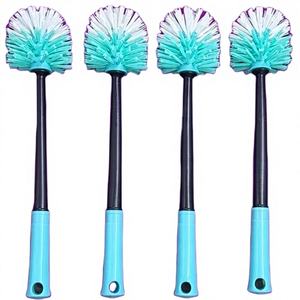 Cepillo de Limpieza para Inodoro Multifuncional Pro Clean, Cerdas de PP, Cepillo de un Solo Lado, Mango de Plástico Azul, para Hotel, Oficina, Hogar - Product Image 1