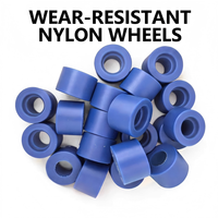 Crochets de rideau en nylon robuste pour usage industriel, accessoires pour rail de rideau