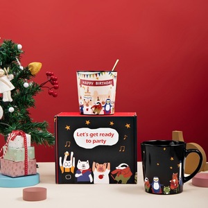 Nuevo estilo popular Navidad estilo americano <span class=keywords><strong>taza</strong></span> de café de cerámica promoción personalizada regalo tazas de leche Regalo de Cumpleaños <span class=keywords><strong>taza</strong></span> mágica - Product Image 3