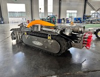 Robot de dragage électrique automatisé et fiable pour bassin de traitement des eaux usées