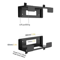 Support mural et de fixation sous bureau réglable pour consoles de jeu (360 ONE PS5 PS4), lecteurs DVD, PC et plus Wx-360