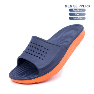 Pantuflas para Hombre, Talla Grande, Ligeras, con Suela Gruesa, Transpirables, Antideslizantes, de EVA, para el Hogar, Baño, Piscina, Playa, Uso Casual - Product Image 1