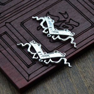 Palace Lantern Pattern Hairpin 16*48MM Gold Silver Plated Copper Antique Style Jewelry <b>Accessory</b> For <b>Wedding</b> DIY Crown - Product Image 4