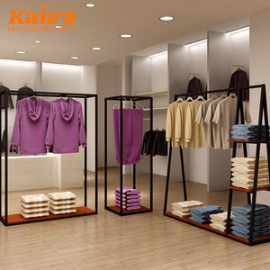 Tùy Chỉnh Kim Loại Phụ Nữ Quần Áo Quần Áo Hiển Thị Giá Chải Thép Không Gỉ Quần Áo Treo Giá - Product Image 5