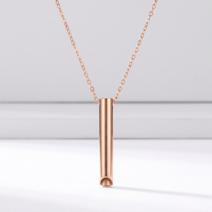 Collar de Acero Inoxidable con Diseño Geométrico, Cadena de Joyería para Regalo, en Plata, Oro, Negro y Oro Rosa - Product Image 3