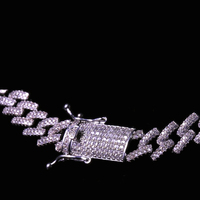 Collier en argent sterling 925, chaîne à maillons, collier pour homme, chaîne cubaine en argent 925, chaîne à maillons, collier pour homme en argent 925