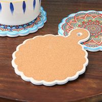 OEM vente en gros poignée de Table de cuisine décorative napperon carrelage sous-plat marmite tapis & coussins avec liège